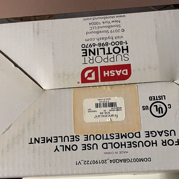 Dash Express Light Aqua Blue Mini Donut Maker NIB - Picture 8 of 9